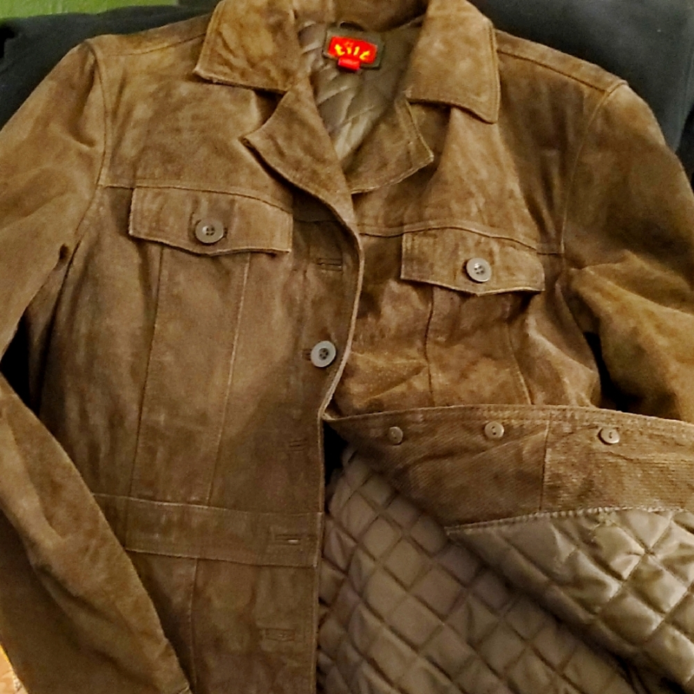 TILT Brown Suede Utility Jacket